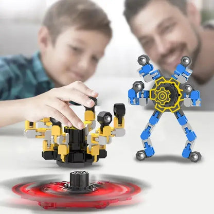 Active Playthings deformed spinner fidget toy with colorful shapes for interactive play and stress relief