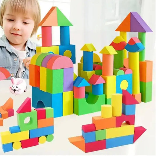 Active Playthings Magnetic Blocks Set in Bright Colors, Ideal Educational Toy Cubes for Creative Building Fun