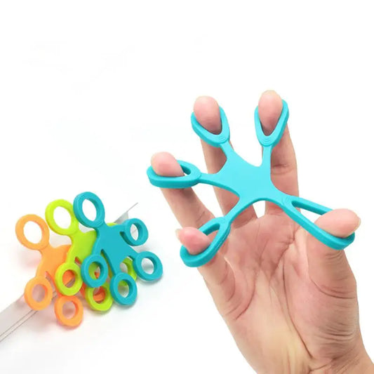 ActivePlaythings Finger Grip Strength Trainer in blue designed to enhance hand strength and coordination