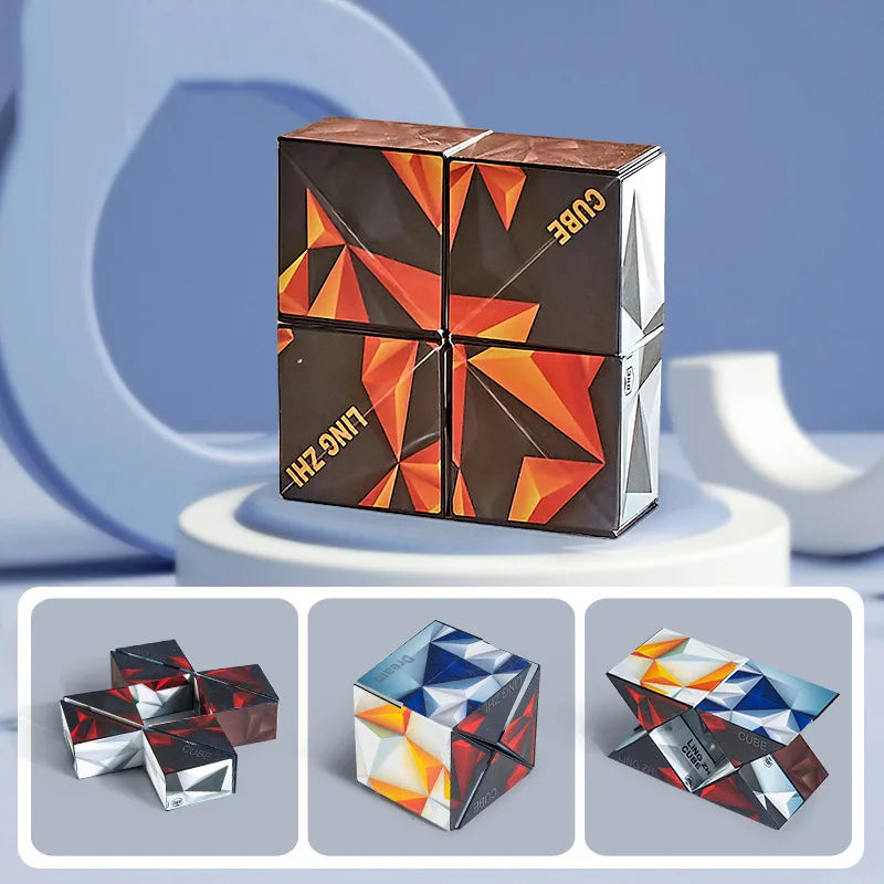 Geometric magnetic magic cube by Active Playthings in vibrant colors for engaging brain teaser fun