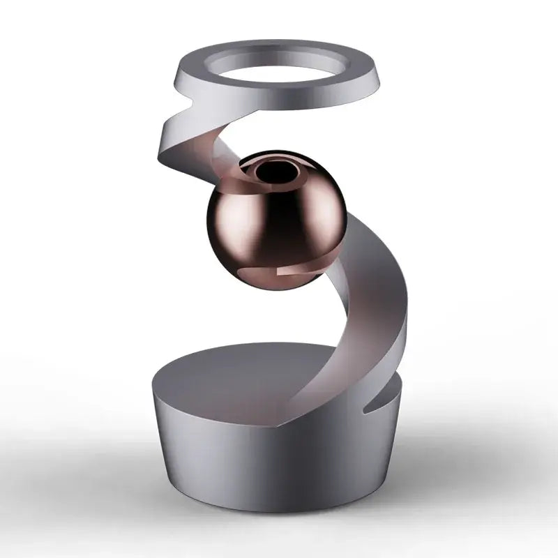 Active Playthings gravity fidget spinner in sleek silver design with a spinning orb