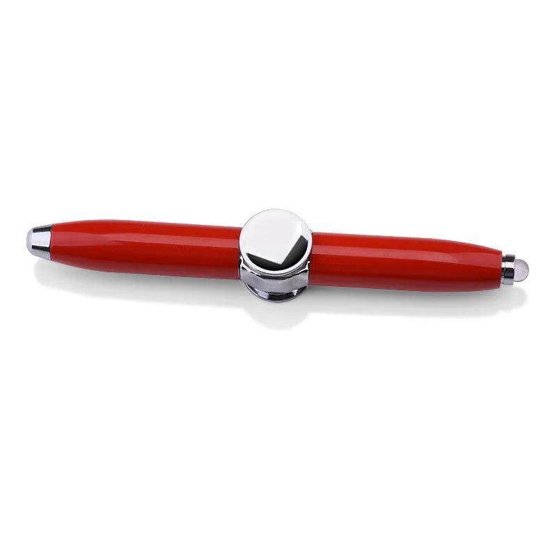 Active Playthings Gyro Pen Fidget Spinner in Red with Smooth Spinning Mechanism for Stress Relief