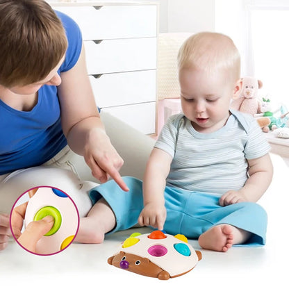 ActivePlaythings push pop fidget toy designed for young children with colorful buttons for tactile engagement