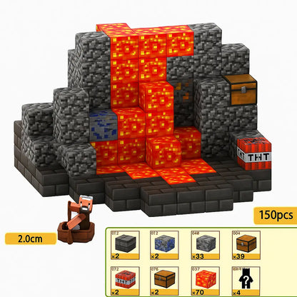 [Lava] MagnaBlock Magnetic Building Blocks Set w/ Gift Box (150 pieces)