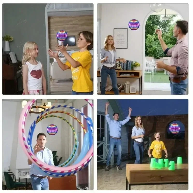 ActivePlaythings LED boomerang flying magic orb for interactive fun and play indoors and outdoors