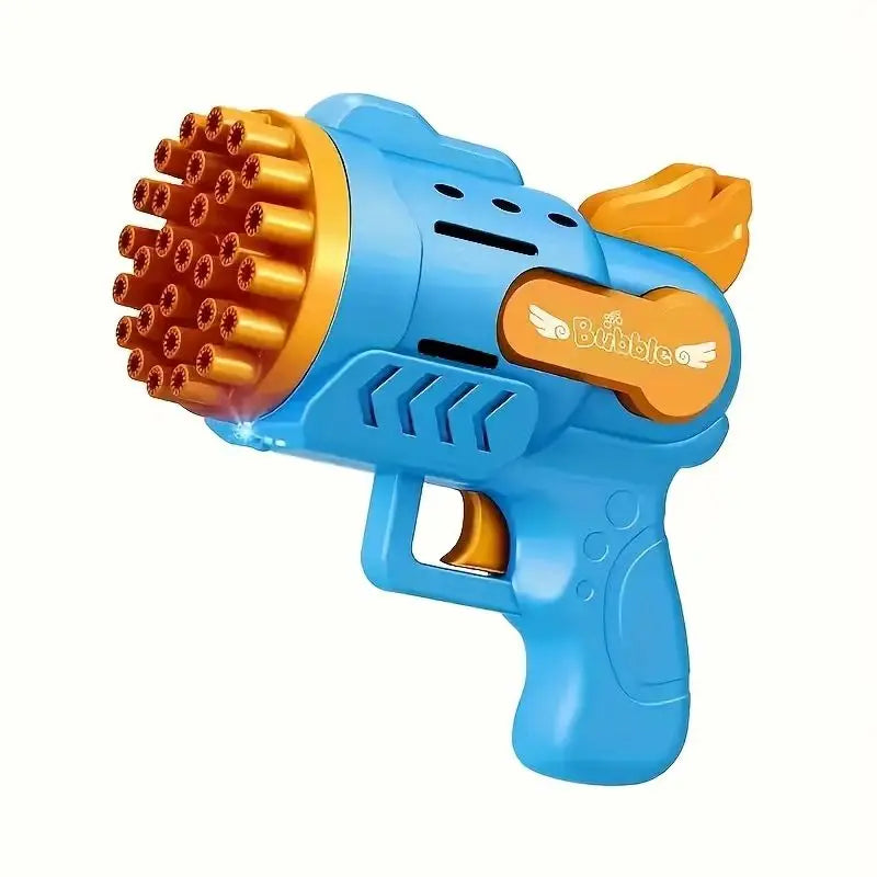 Active Playthings light-up bubble blaster in vibrant blue and orange design for outdoor fun