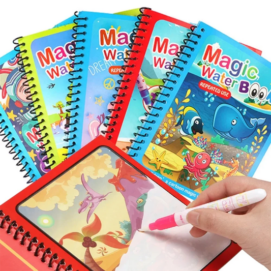 ActivePlaythings Magic Water Color Painting Book Set for Creative and Interactive Art Fun