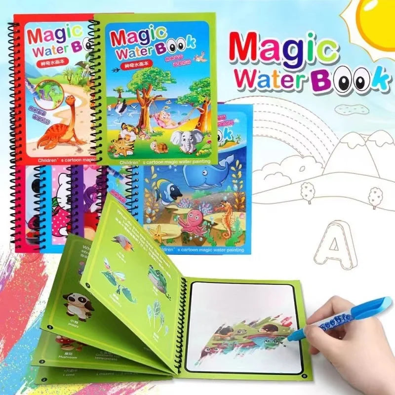 ActivePlaythings Magic Water Color Painting Book featuring vibrant, interactive pages for creative fun