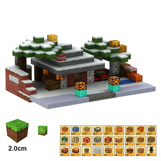 MagnaBlock Magnetic Building Blocks Set w/ Gift Box (448 pieces)