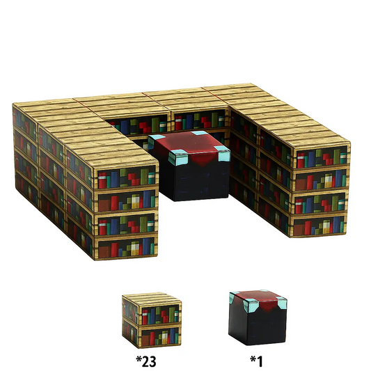 [Library] MagnaBlock Magnetic Building Blocks Set w/ Gift Box (25 pieces)