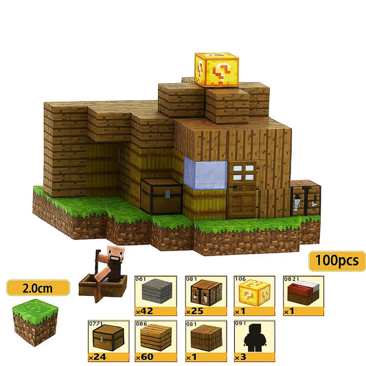 [Treasure Hunt] MagnaBlock Magnetic Building Blocks Set w/ Gift Box (100 pieces)