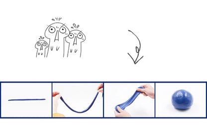 Colorful magnetic ferrofluid playdough for creative and educational fun, ideal for hands-on activities