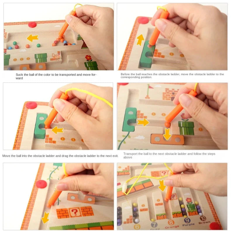 Active Playthings Montessori learning maze for kids with colorful paths and interactive features