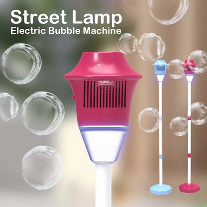 Active Playthings bubble street lamp sensory light in pink with LED base and electric bubble machine for kids