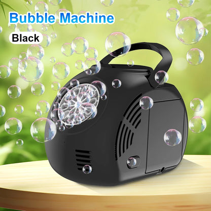 Active Playthings black handheld bubble machine with carrying handle producing bubbles automatic bubble machine for parties