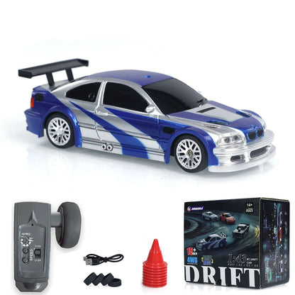 Active Playthings radio control drifting car in blue with remote and accessories for ages 14 and up