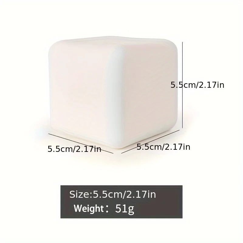 ActivePlaythings squishy tofu stress ball in white, designed for stress relief and sensory fun