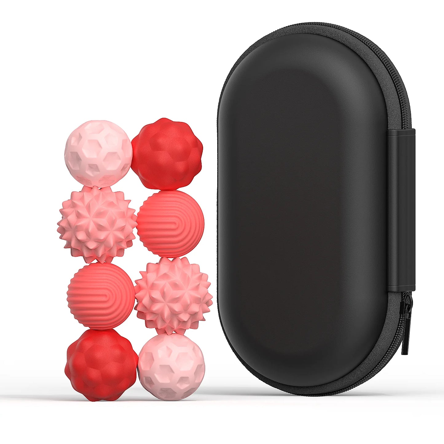 Active Playthings tactile stress relief toys in a variety of textures with a sleek carrying case