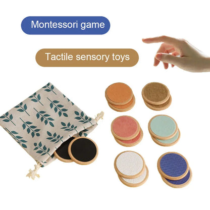 Montessori tactile sensory toys with matching game for therapeutic touch activity toy use
