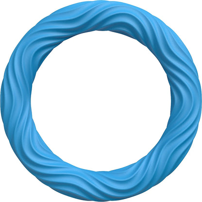 Blue textured sensory bracelet for anxiety designed by Active Playthings for stress relief