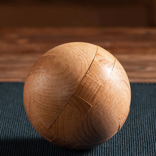 ActivePlaythings wooden 3D puzzle ball made from natural wood for educational play and skill development