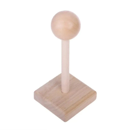 Active Playthings Wooden Rainbow Stacking Tower Base with Central Peg for Creative Play