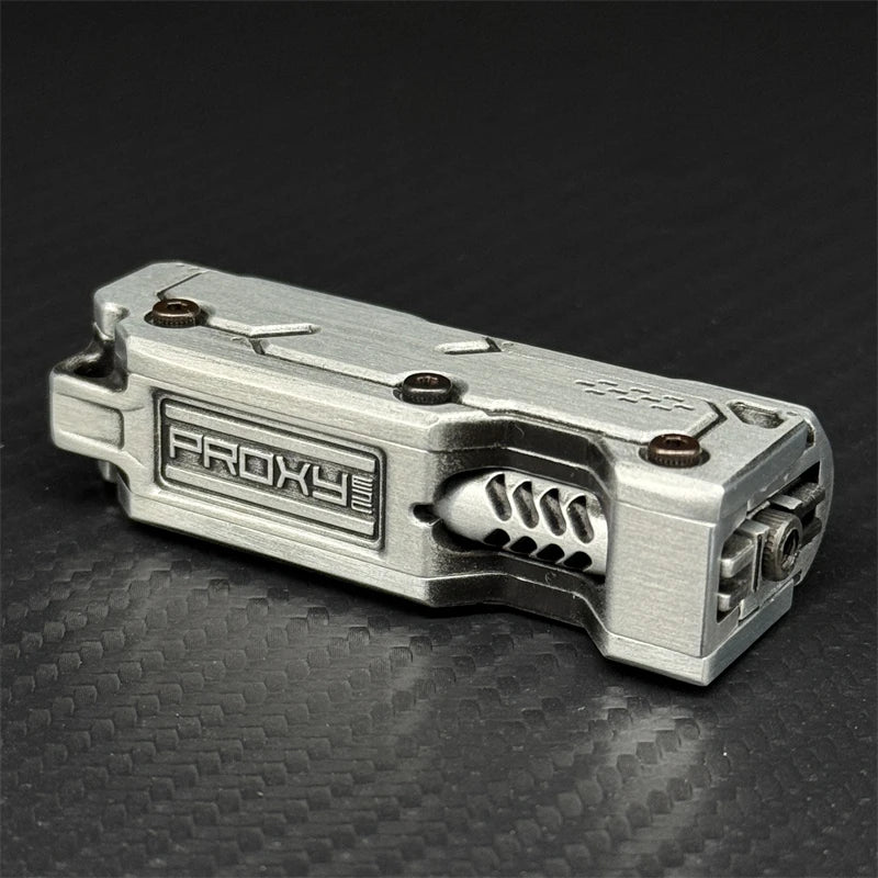 Proxy zinc alloy fidget slider with a sleek metallic design for stress relief and focus
