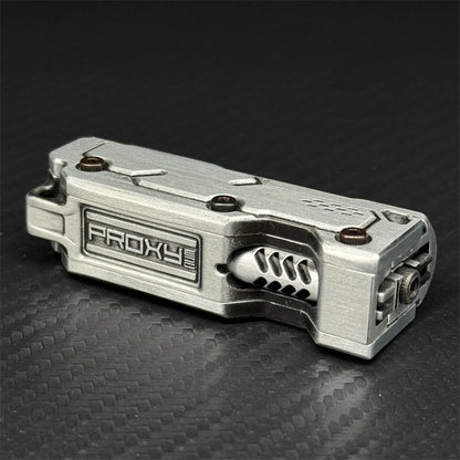 Proxy zinc alloy fidget slider with a sleek metallic design for stress relief and focus
